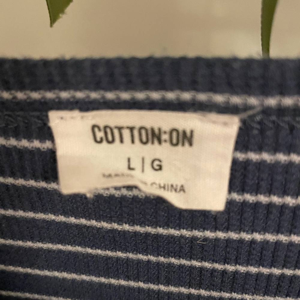 🔴COTTON ON LONG SLEEVE WAFFLE KNIT TOP - Picture 2 of 2